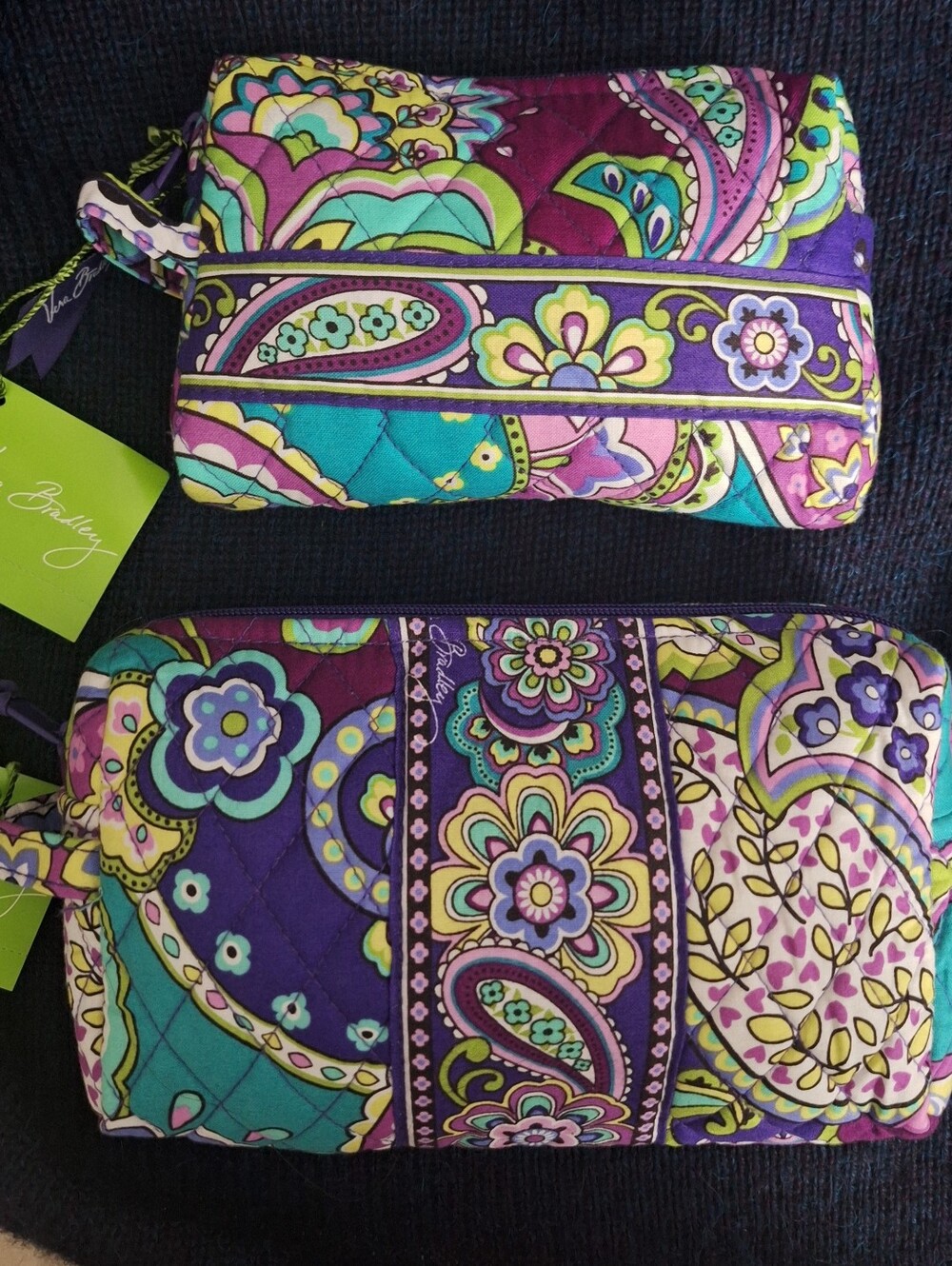 FREE SHIPPING! Vera Bradley 🪻Heather (Retired) Medium & Small Cosmetc Bags  NWT